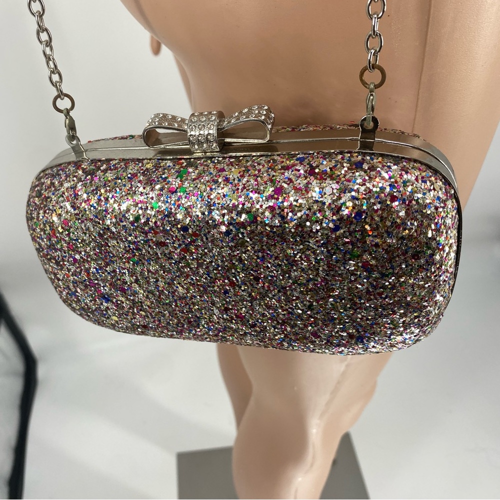 Glittering Multicolor Clutch Bag